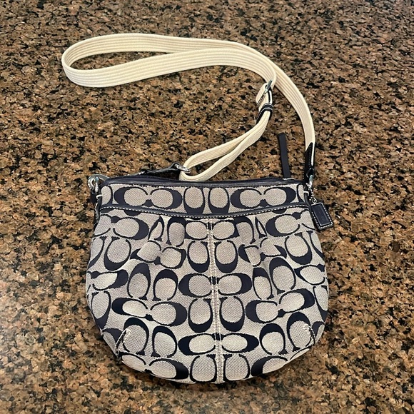 Coach Soho Signature Crossbody Blue /Khaki - Picture 2 of 5